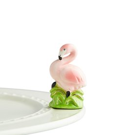 Nora Fleming Mini Tickled Pink Flamingo