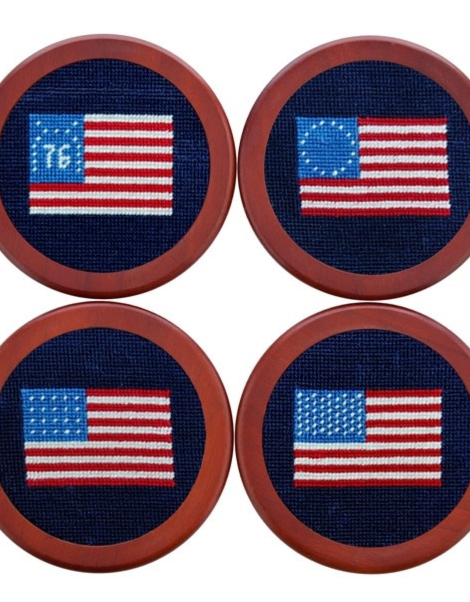 Smather's & Branson Coaster Set American Flags