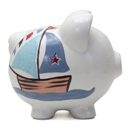 Child to Cherish Bank Nautical Sailboat x