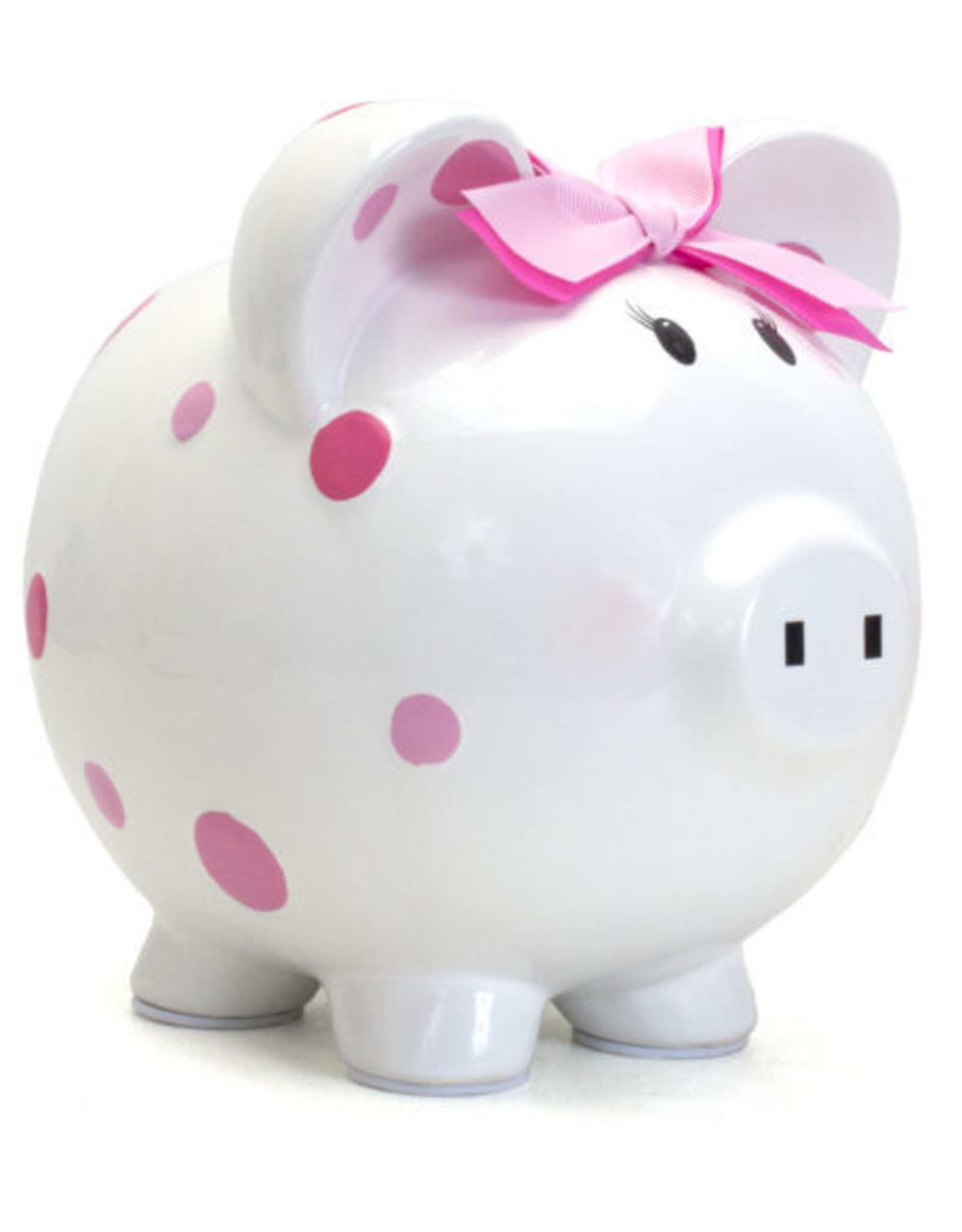 Child to Cherish Bank White Multi Dot Pink
