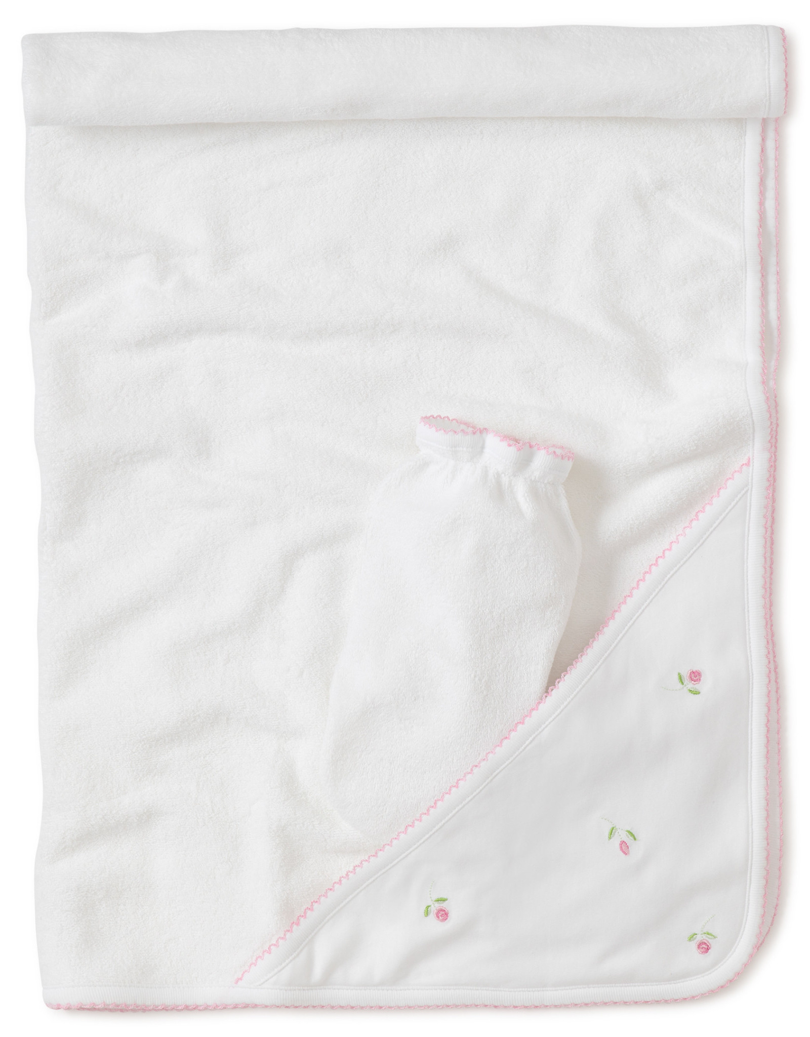 Kissy Kissy Garden Roses towel and mitt xx