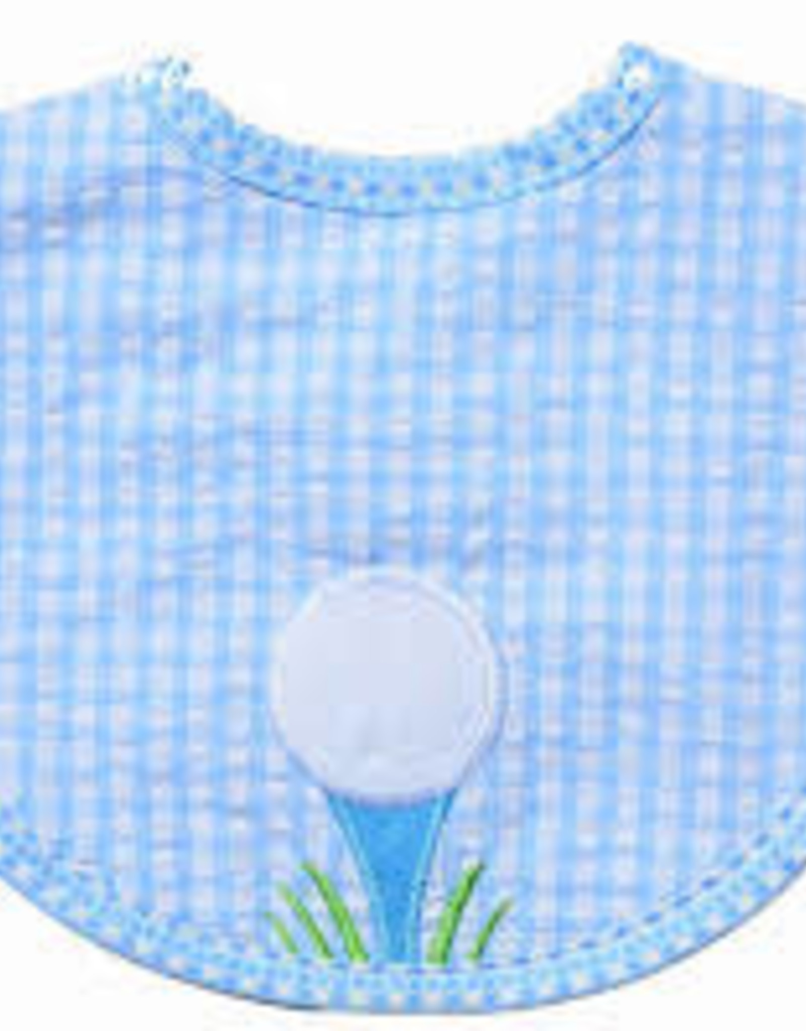 Three Marthas Basic Bib Blue Golf
