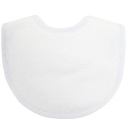Three Marthas Basic Bib White Seersucker