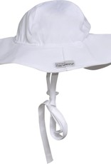 Flap Happy White Poplin Floppy Hat