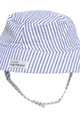Flap Happy Bucket Hat Blue Stripe Seersucker