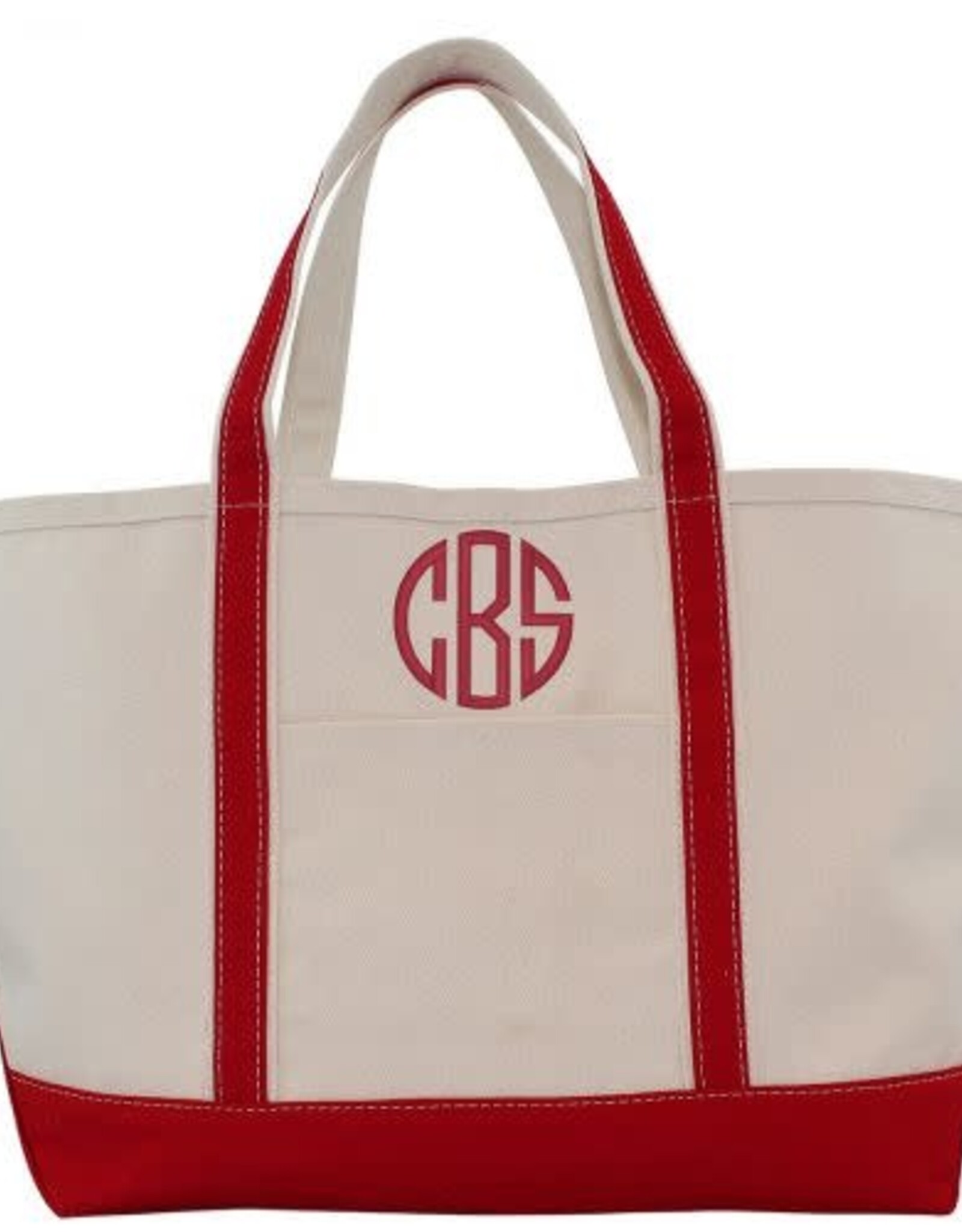 CB Station Large Canvas Tote Red