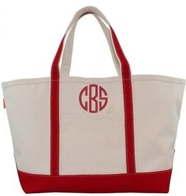 CB Station Large Canvas Tote Red