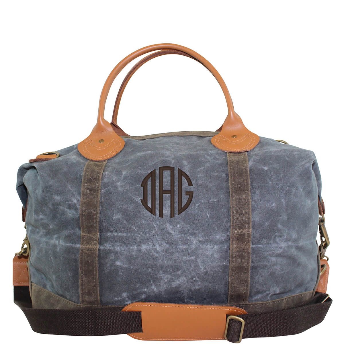 Waxed Canvas Duffel Slate Olive The Initial Choice
