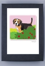 Paper Russells Beagle Tail Up Notecards