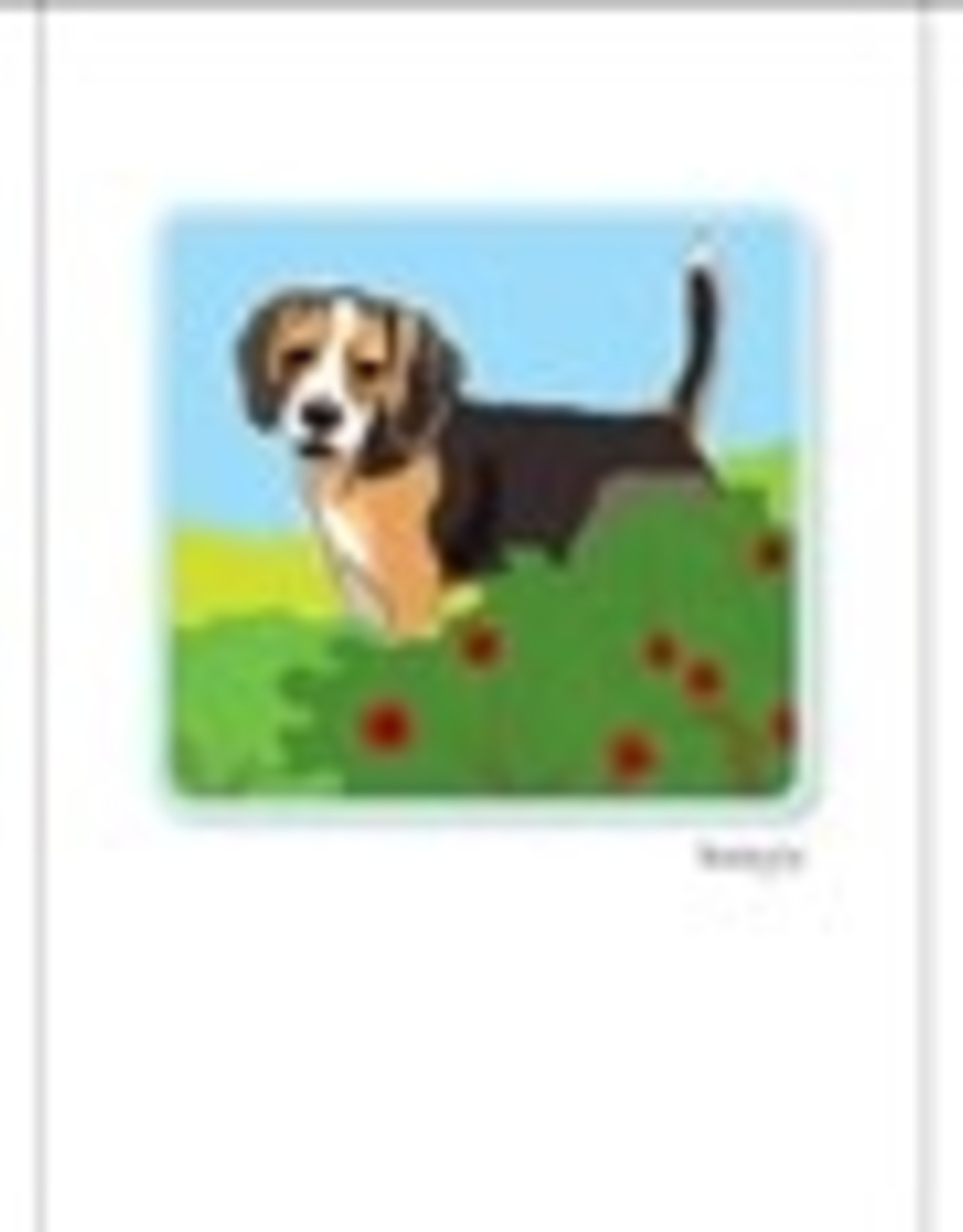 Paper Russells Beagle Tail Up Notecards