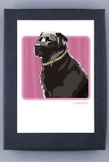 Paper Russells Black Lab Side Profile Cards