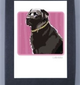 Paper Russells Black Lab Side Profile Cards