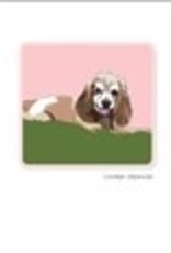 Paper Russells Cocker Spaniel Sitting Brown Notecards