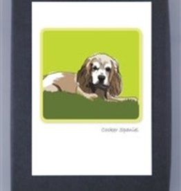 Paper Russells Cocker Spaniel Sitting Brown Notecards