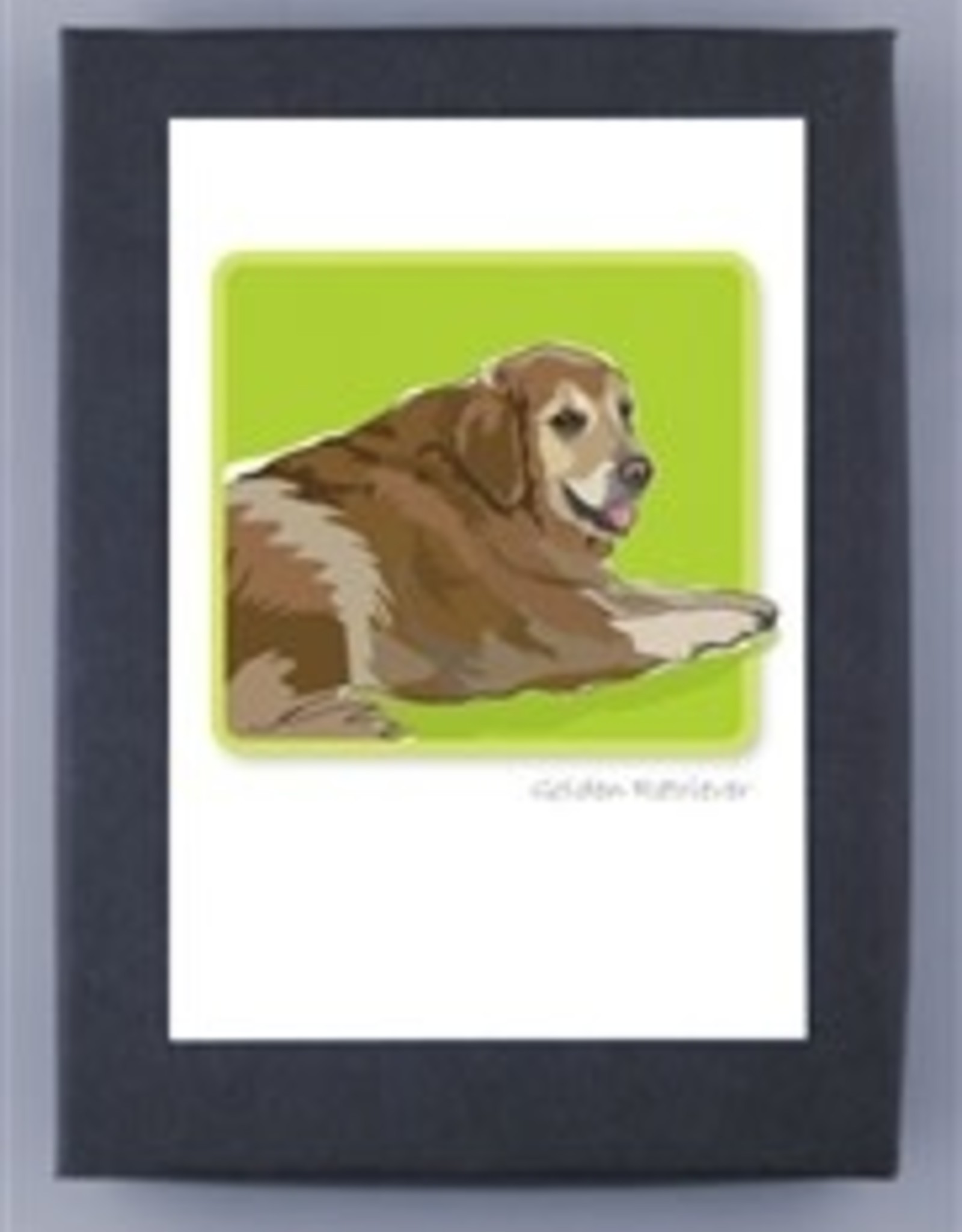 Paper Russells Golden Retriever Sitting Notecards