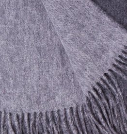 Alashan Cashmere Co. Merino/Cashmere Plain Weave Throw Charcoal