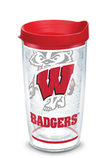 Tervis Tumbler 16oz/lid Wisconsin Badgers Tradition