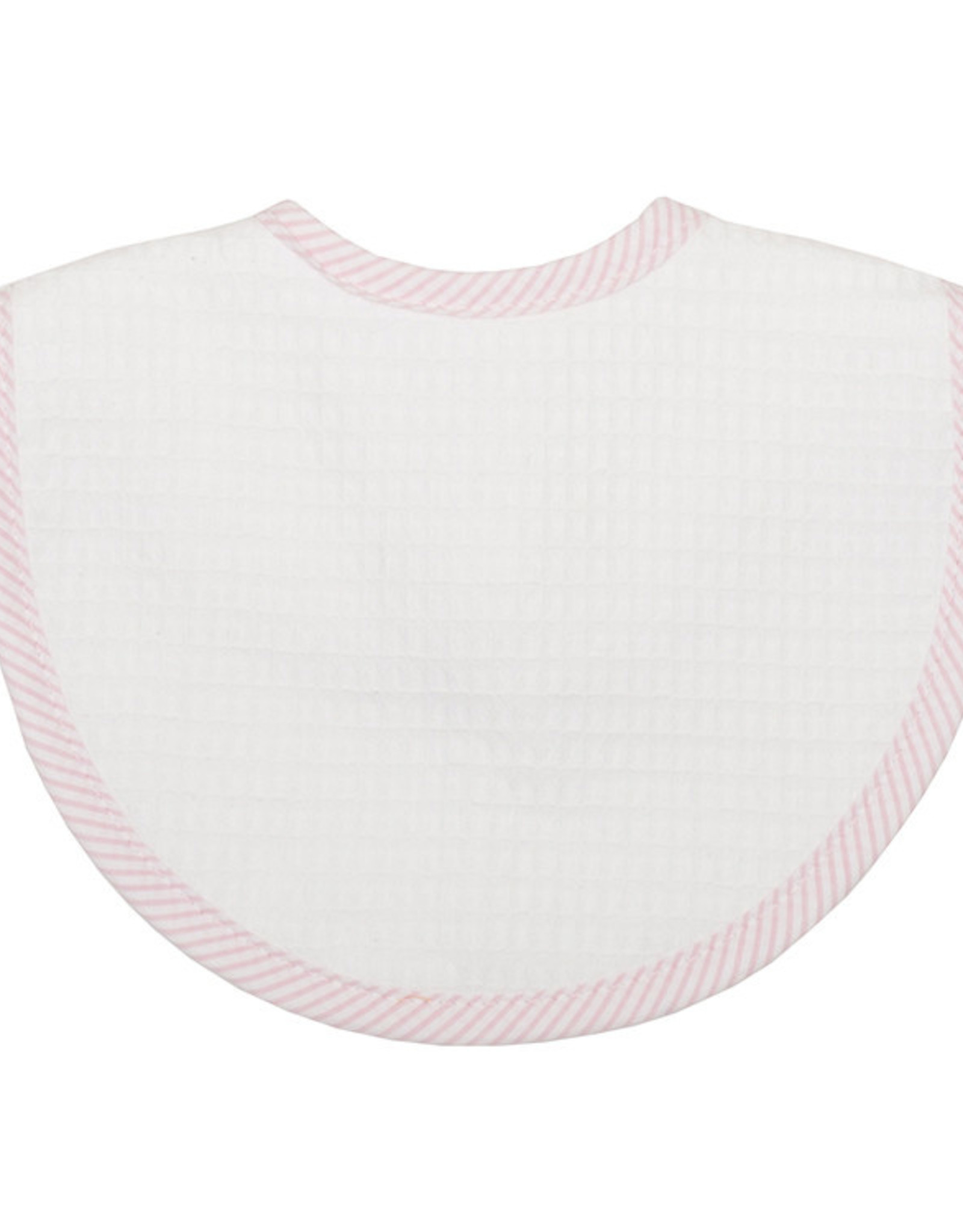 Three Marthas Basic Bib Pink Seersucker