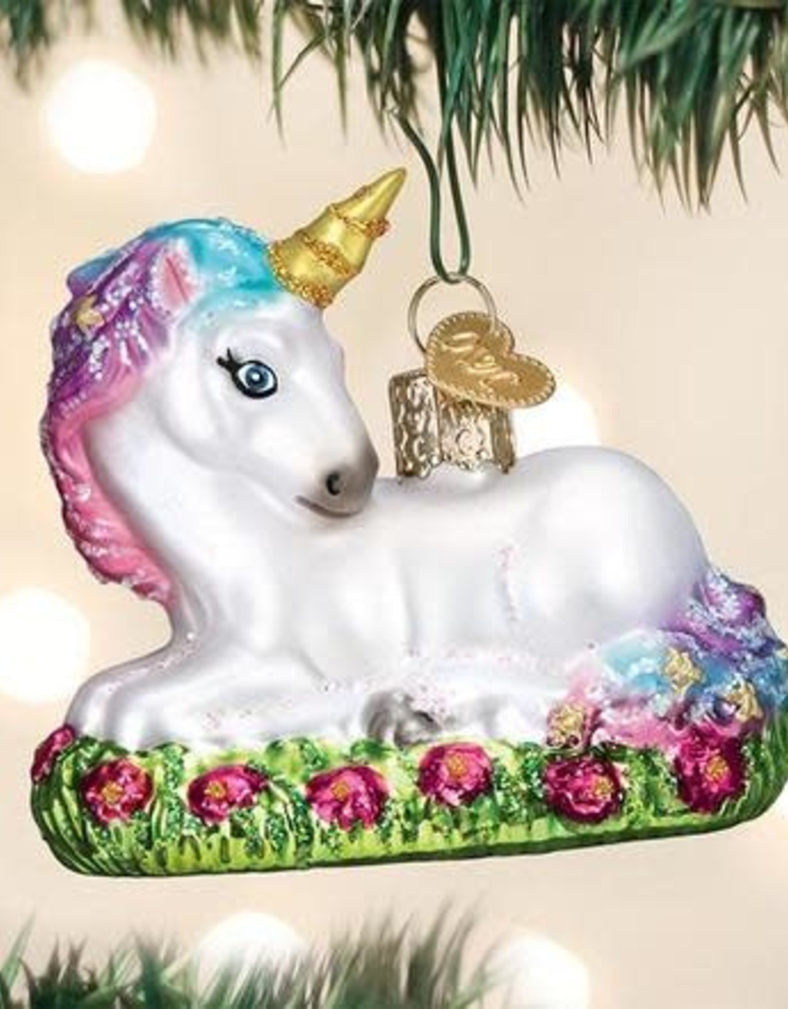 Old World Christmas Baby Unicorn Ornament