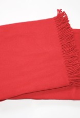 A Soft Idea Cotton Throw Red