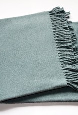 A Soft Idea Sky Solid Plush Cotton Blend Throw