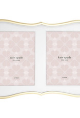 Kate Spade Crown gold double invitation frame