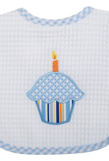 Three Marthas Feeding Bib Cupcake Blue xx