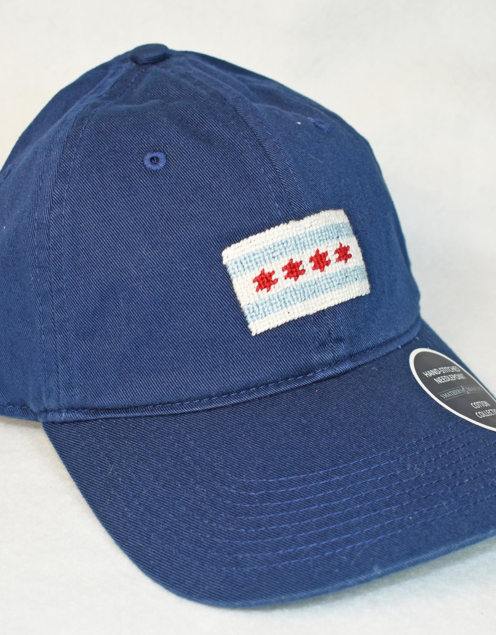 Smather's & Branson Hat Chicago Flag on Navy