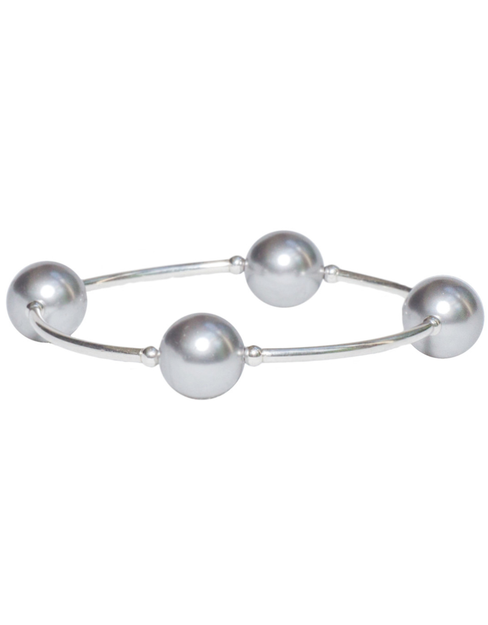 Made As Intended 12mm Silver Pearl Blessing Bracelet