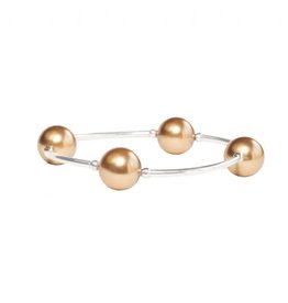 Made As Intended 12mm Gold Pearl Blessing Bracelet