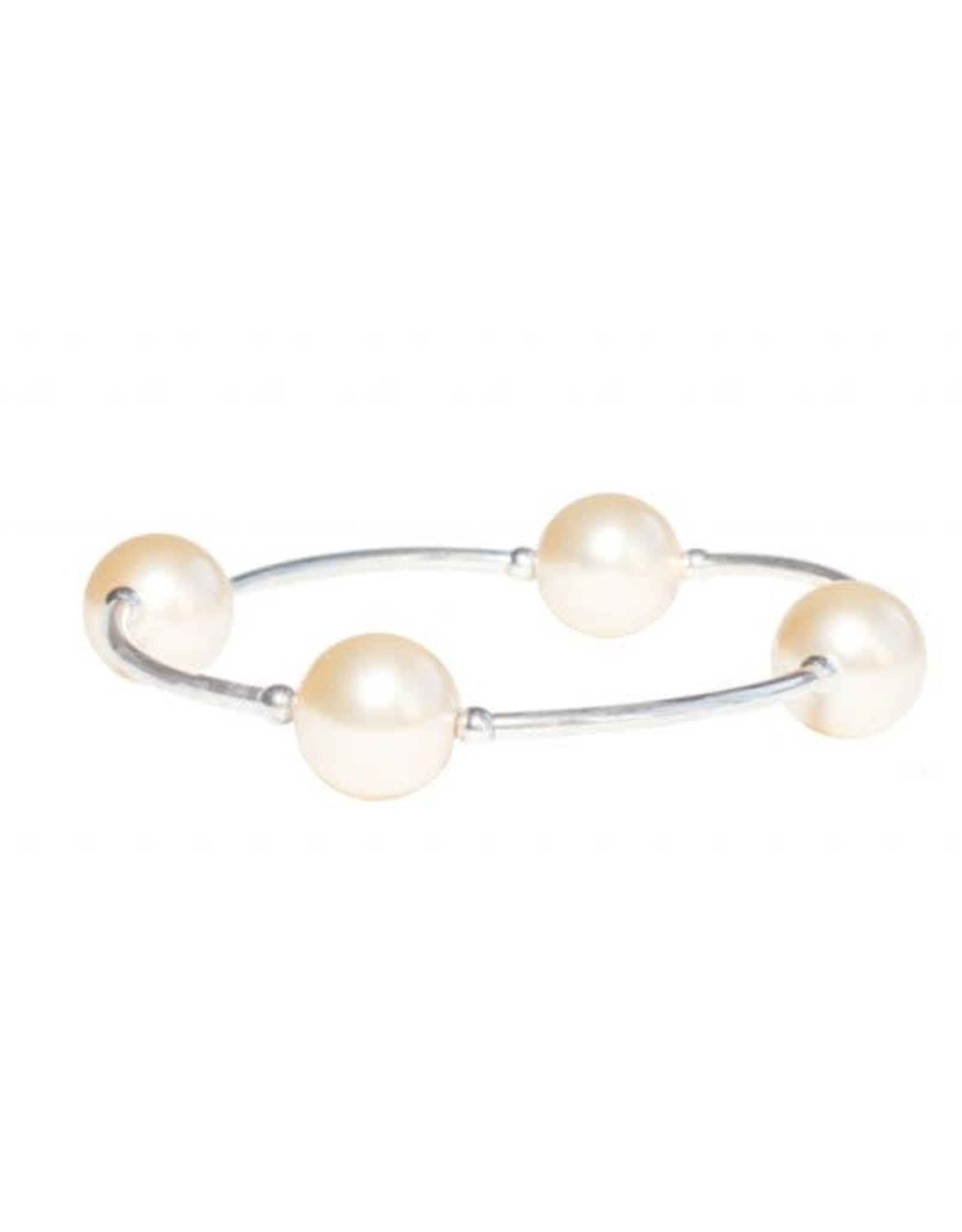 Made As Intended 12mm Light Gold Pearl Blessing Bracelet