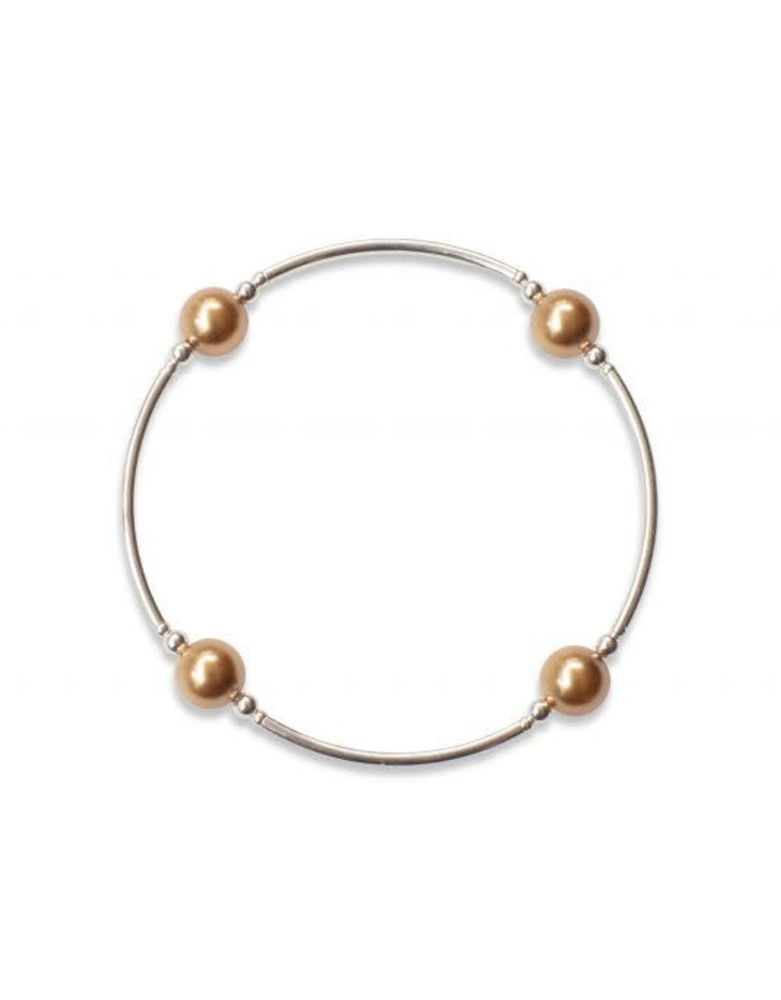 Made As Intended 8mm Gold Pearl Blessing Bracelet