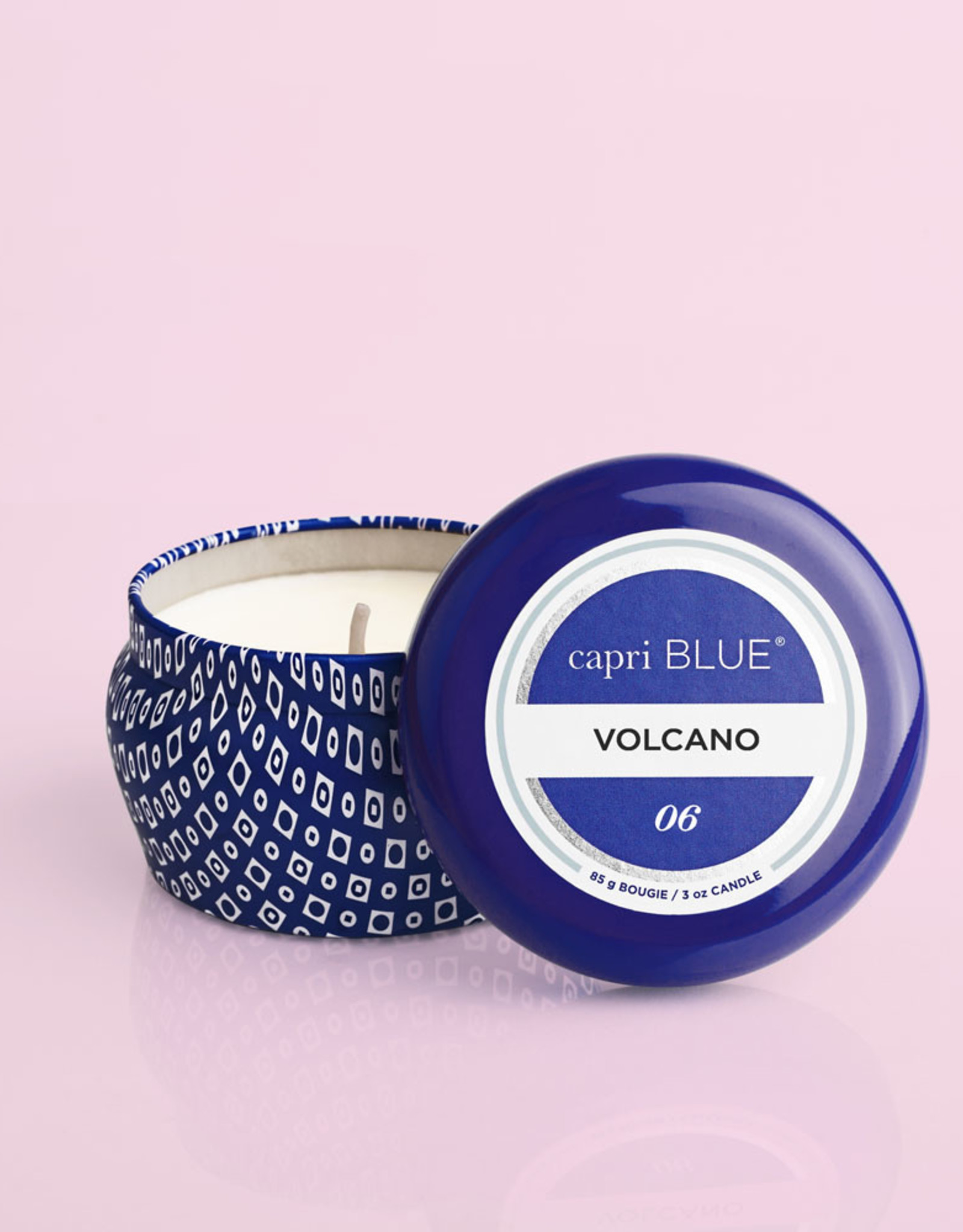Capri Blue Volcano Signature Blue Mini Tin Candle