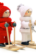 Nordic Dreams Red Boy on skis