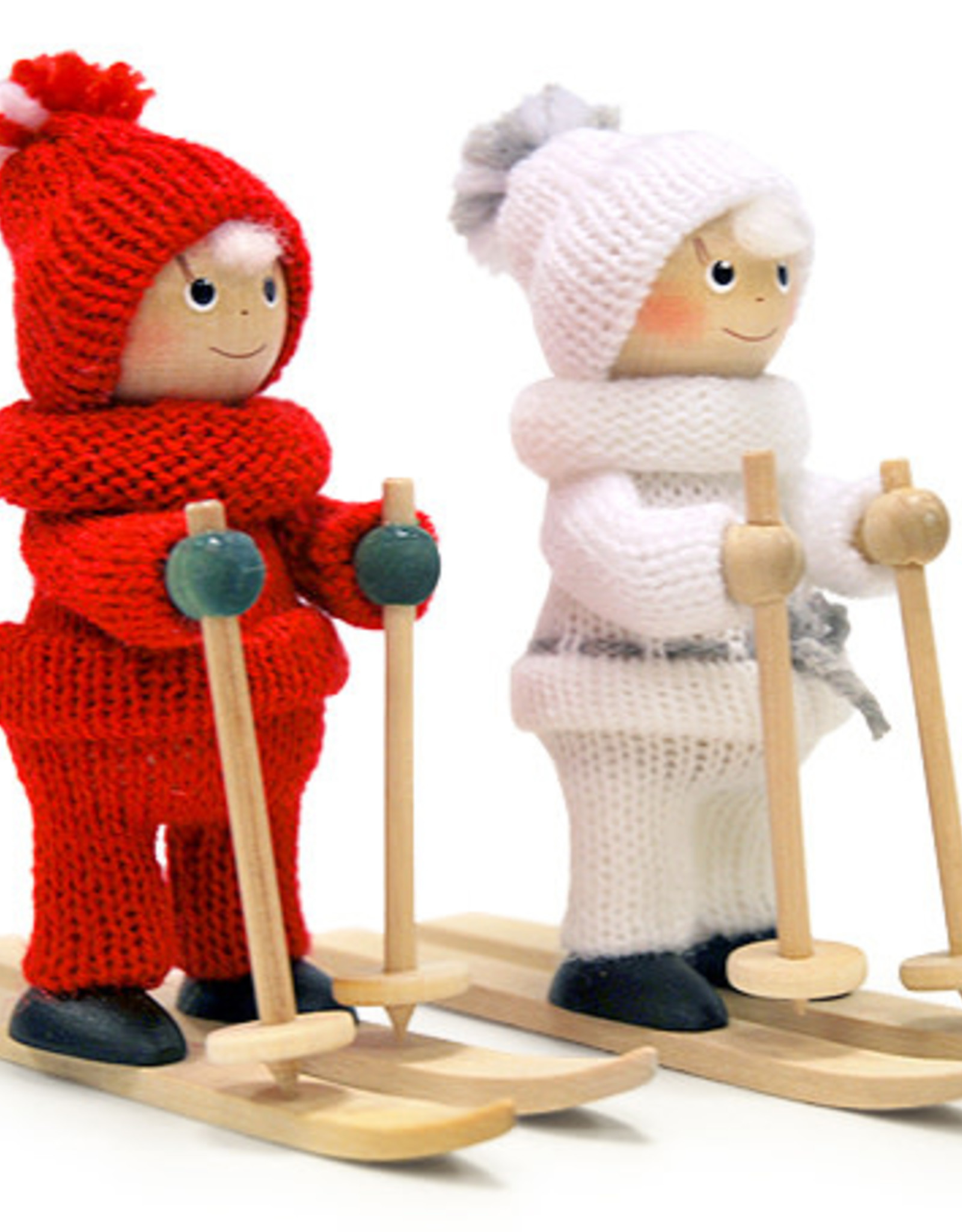 Nordic Dreams Red Boy on skis