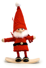 Nordic Dreams Snowboarding Santa