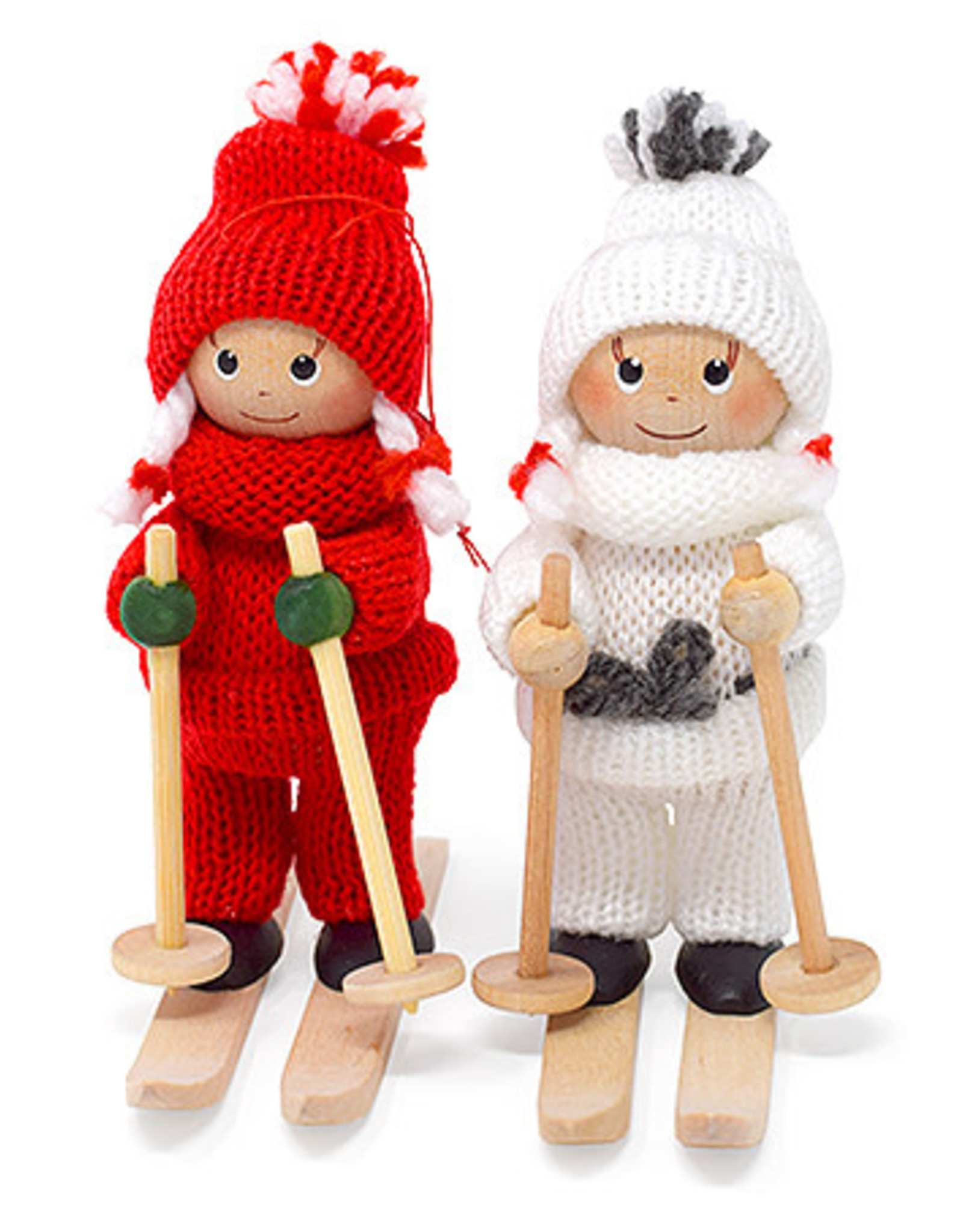 Nordic Dreams Red Girl on skis