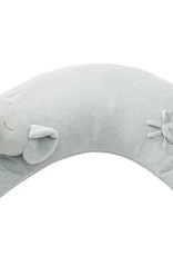 Angel Dear Curved Pillow Elephant Grey