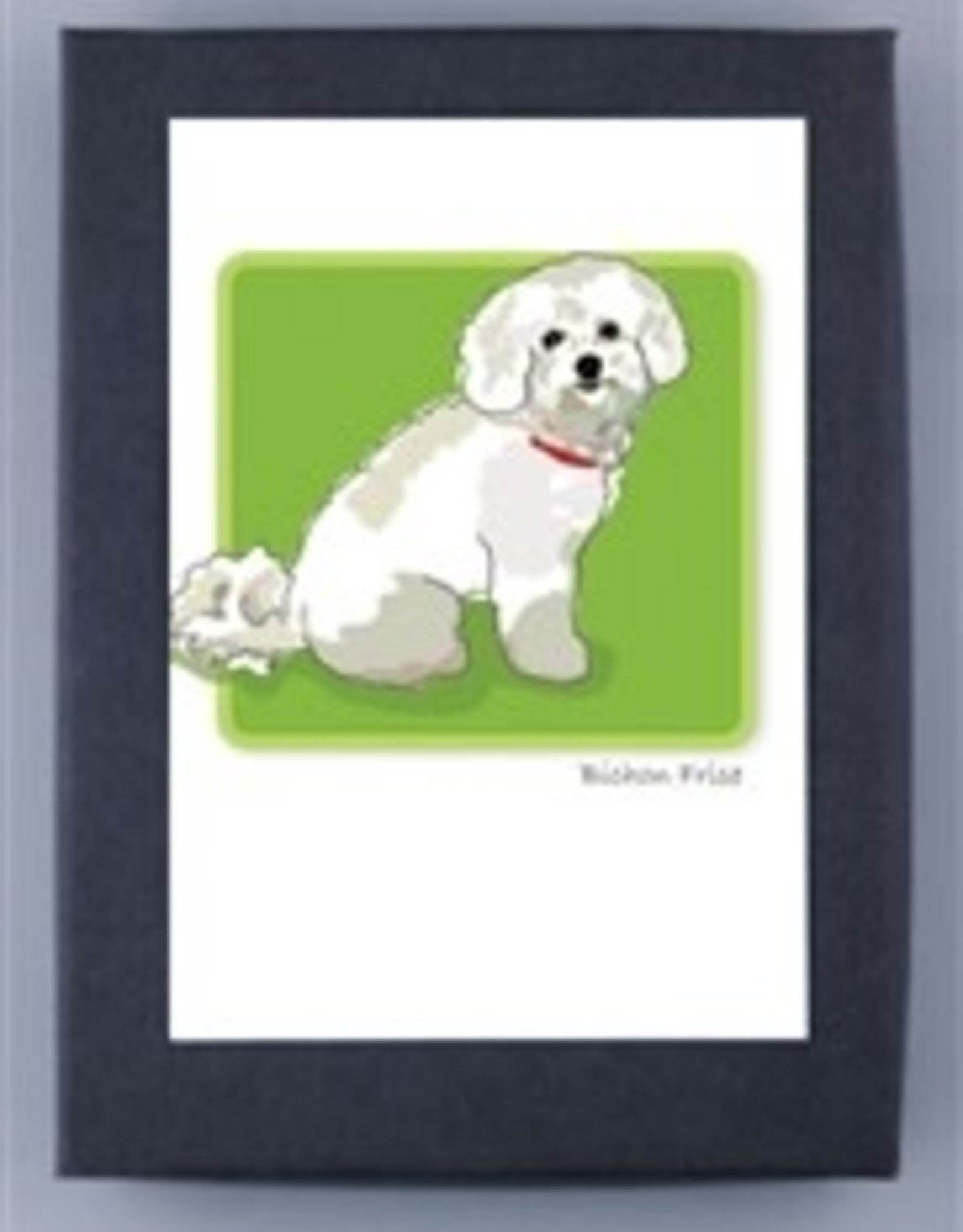 Paper Russells Bichon Sitting Sideways-2