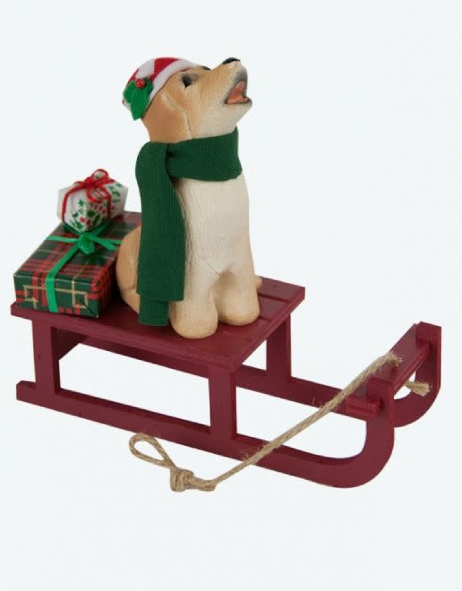 Byer's Choice Dog on Sled