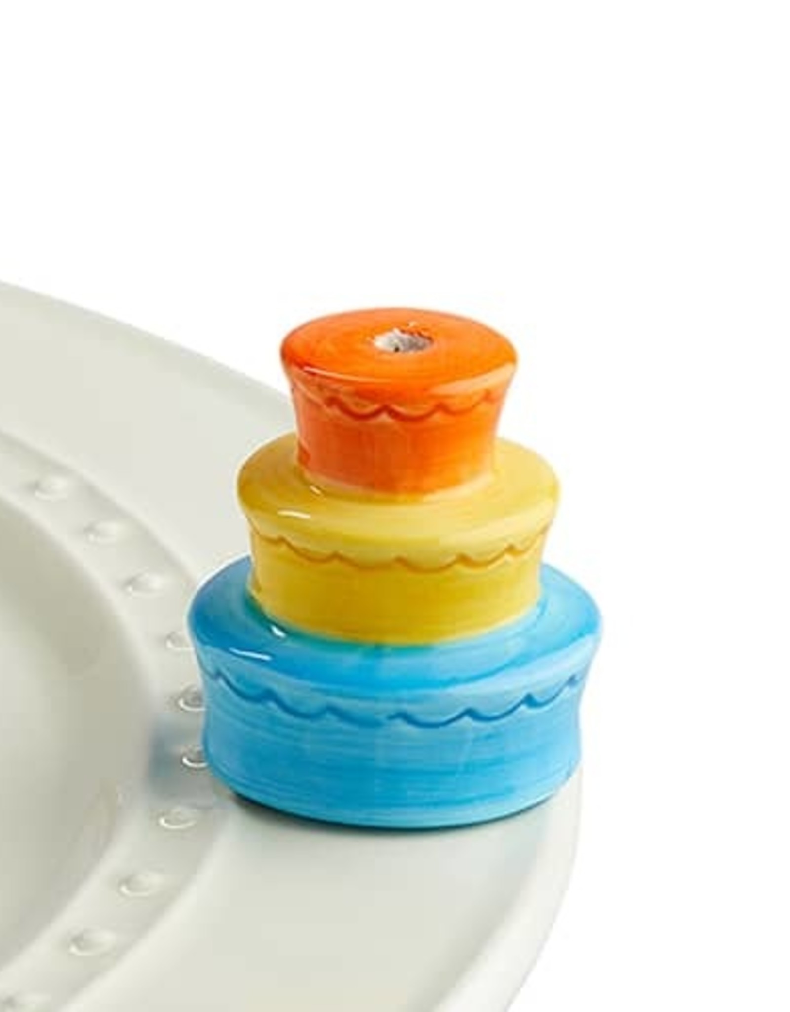 Nora Fleming Mini Best Birthday Ever! Cake/Candle xx