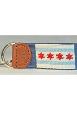 Smather's & Branson Key Fob Chicago Flag xx