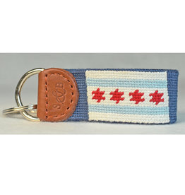 Smather's & Branson Key Fob Chicago Flag xx