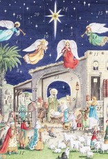 Nativity w/Angels Advent Calendar