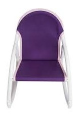 Hoohobbers Hoohobber Rocking Chair Purple Canvas w/ Pink