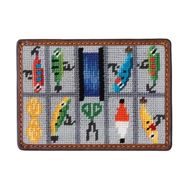 Fly Fishing Needlepoint Card Wallet Kit