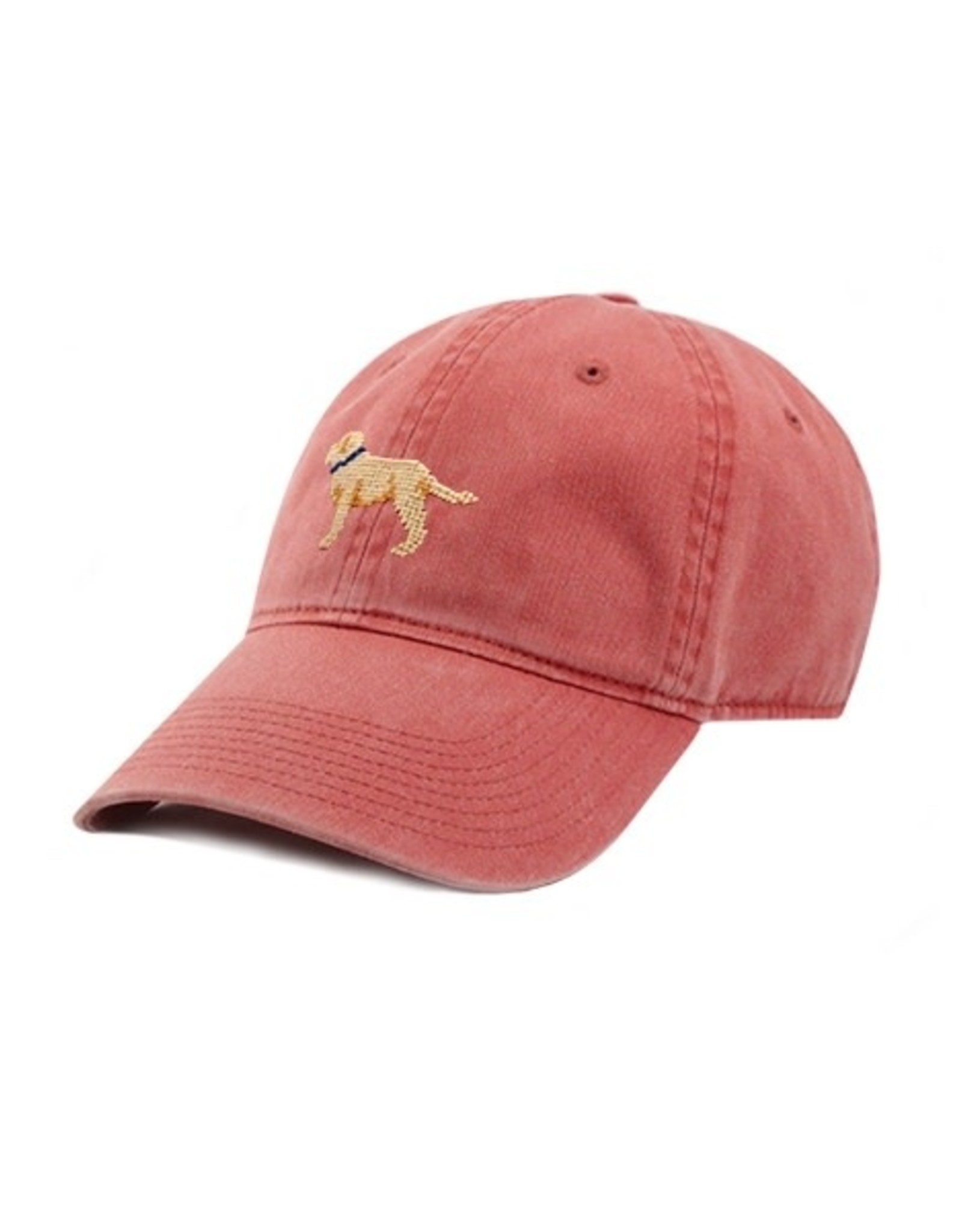 Smather's & Branson Hat Yellow Lab on Nantucket Red