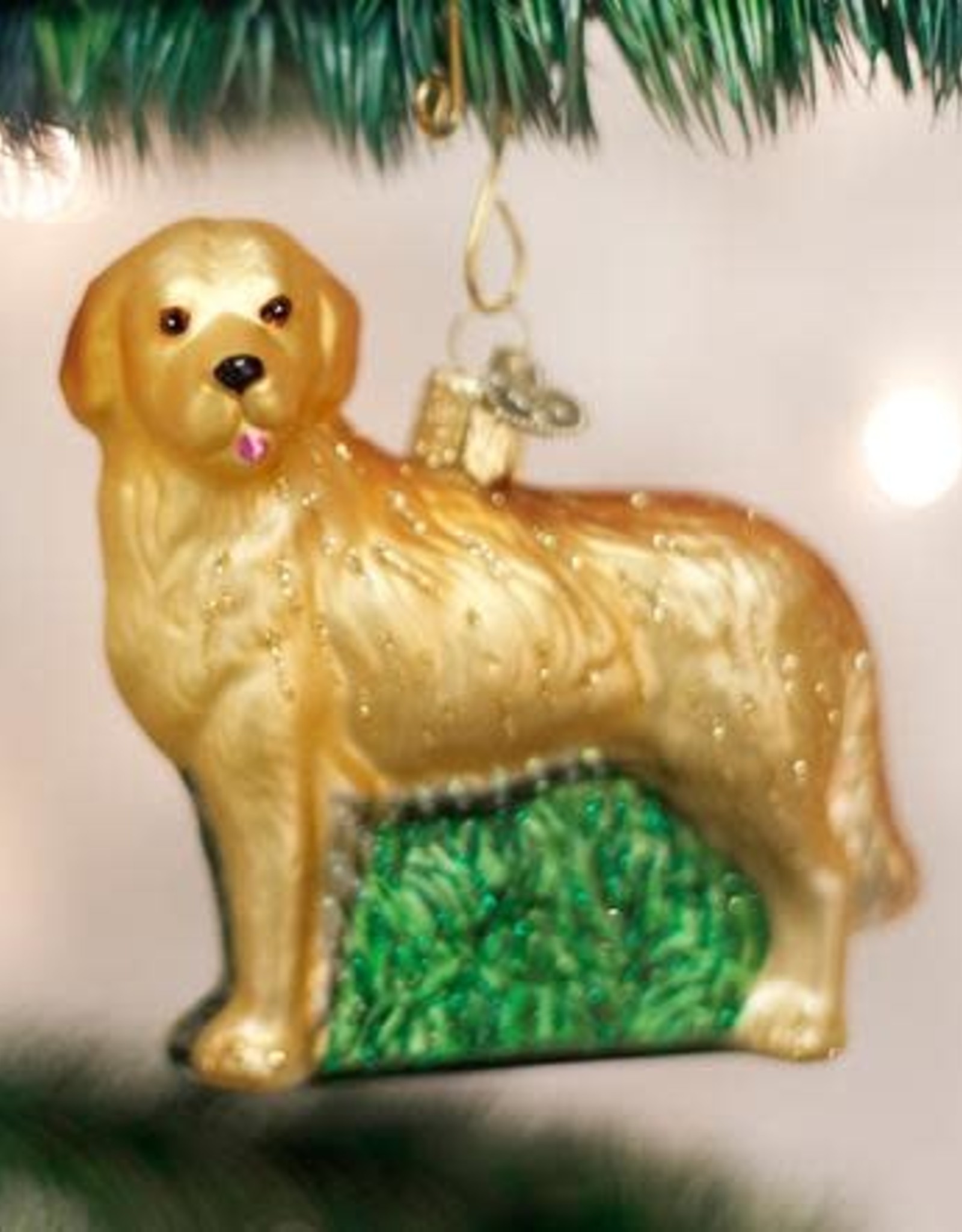 Old World Christmas Golden Retriever Ornament xx