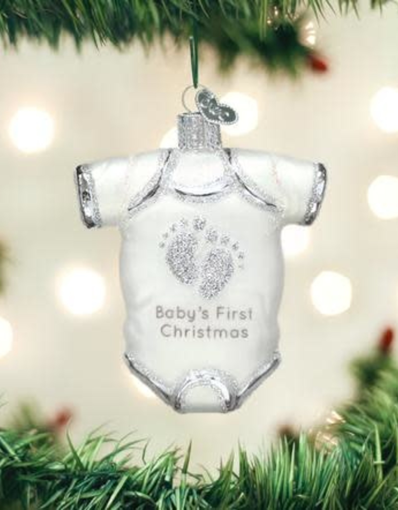 White Baby Onesie Ornament