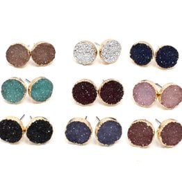 Crafts and Love Studs Druzy Mauve